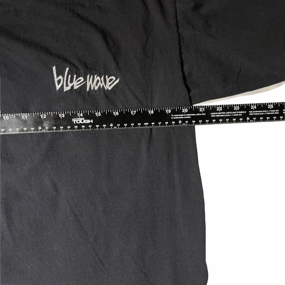 Vintage 90s Surf Shop Blue Wave Single Sitch Shirt‎ Embroidered - Picture 4 of 5